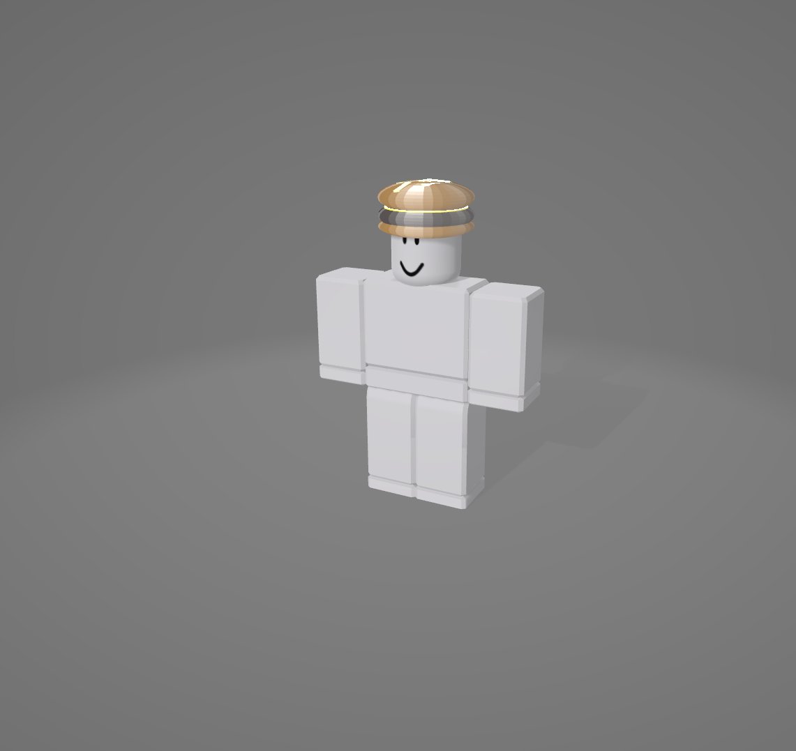 Attaken1's tweet photo. One of my favorite foods, a cheeseburger hat for your   #Roblox character. Please make me a #UGC #UGCcreator. I used #Blender3d. 😃😃😃 https://t.co/wLGBywzva3