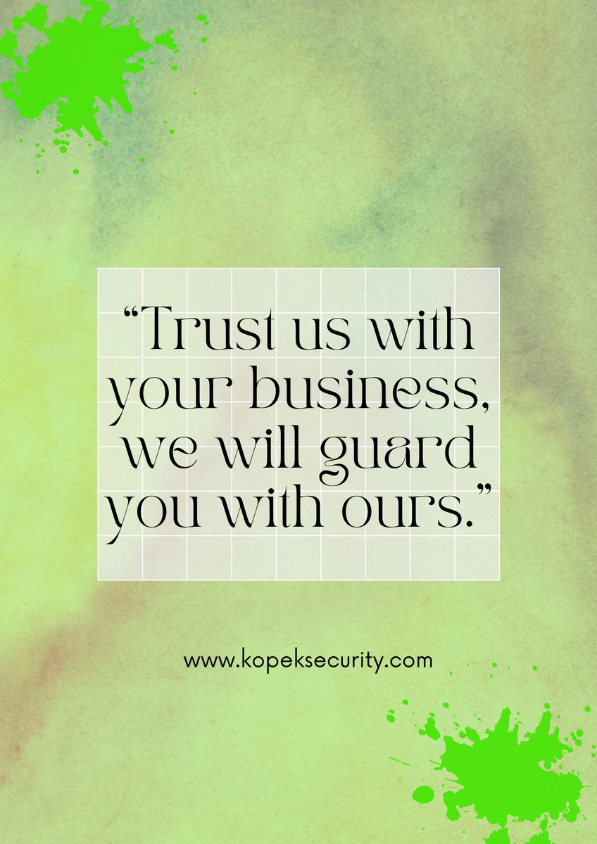 Kopek Security and Facilities Ltd (@kopekl) on Twitter photo 