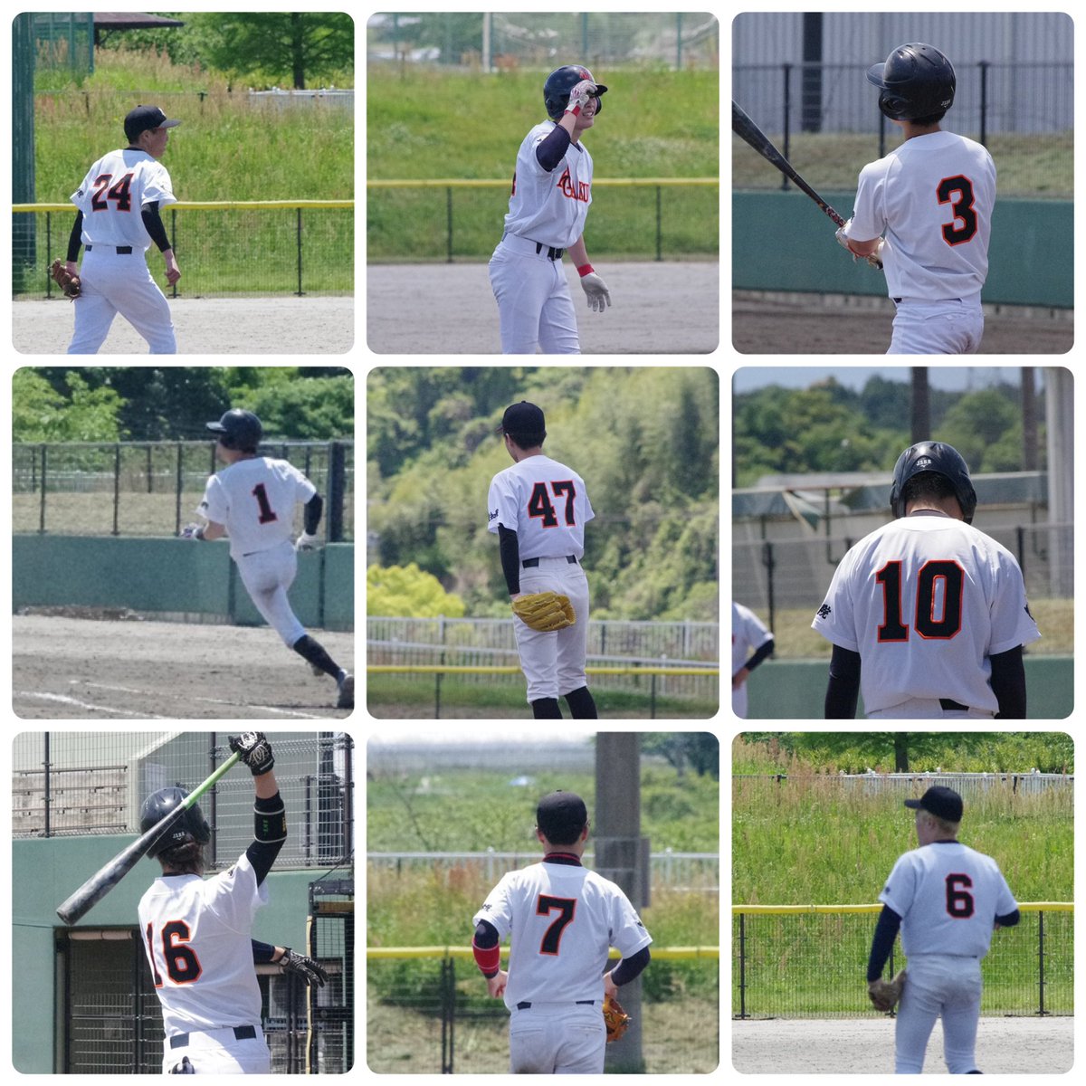 agu_nanshiki's tweet photo. 5月7日 春リーグ戦 VS愛知東邦大学
スタメン
1.山村 二  #7
2.中村 右  #1
3.林 三  #24
4.小川 捕  #10
5.松山 一  #16
6.渡邊つ 遊  #6
7.高木 左  #3
8.渡邊ふ 中 #14
9.上田 投  #47 https://t.co/wodXnX4cf8