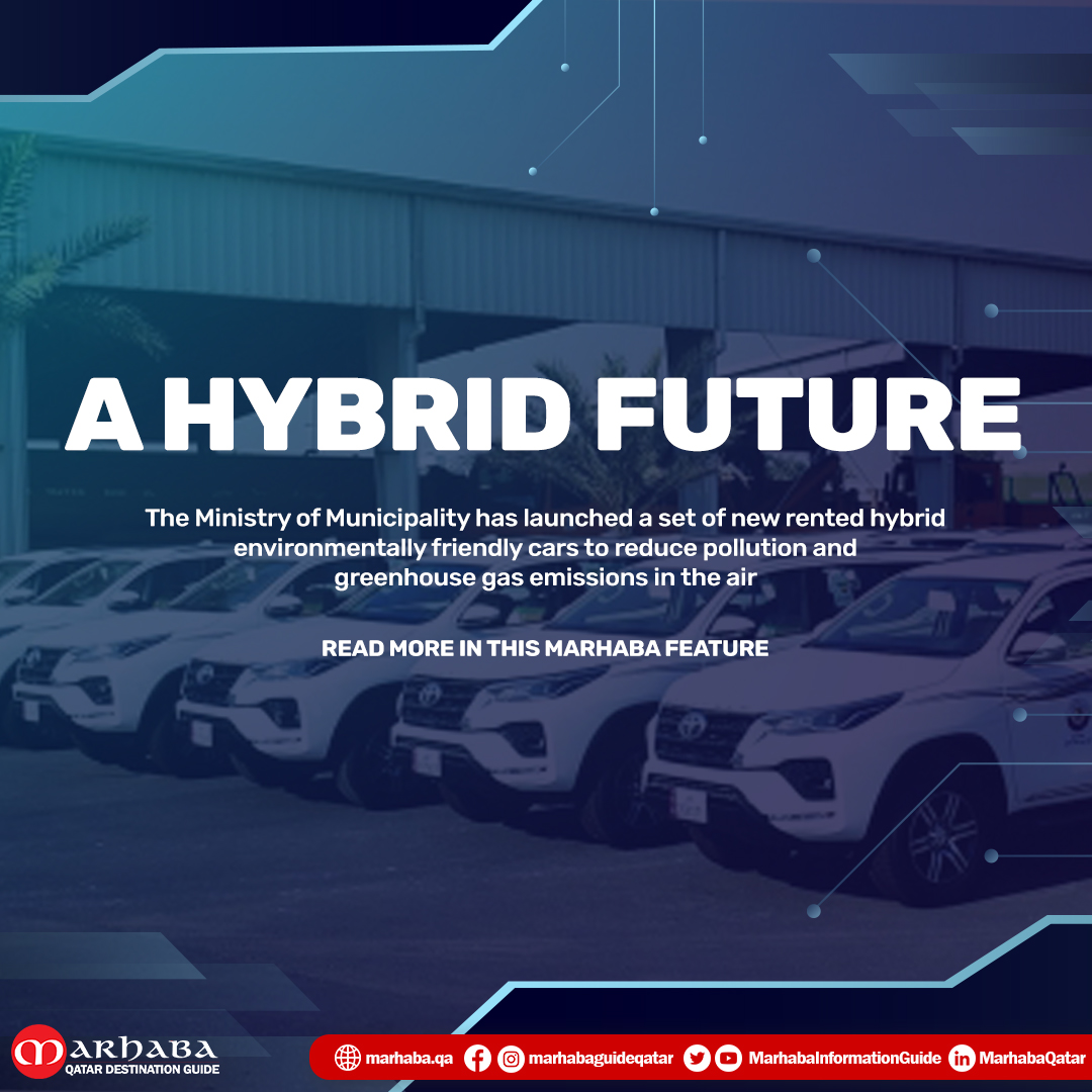 MarhabaQatar's tweet photo. The hybrid cars' two engines work alternately to reduce fuel consumption and emissions, while the electric batteries are charged from the gasoline engine and when using the brakes.
Read more in this #MarhabaFeature: https://t.co/bduhoVcQQs https://t.co/tIO2NzKE21