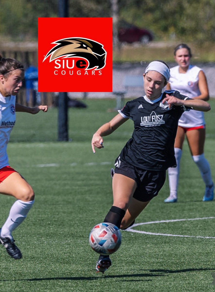 I’m super excited to announce my verbal commitment to play D1 soccer at SIUE! I want to give a huge thanks to my parents, my siblings, my coach <a href="/ChadOtec/">Chad Otec</a>, and my awesome teammates @fusz_academy_05 ❤️🤍🖤GO COUGARS🐾🐾<a href="/SIUEWSoccer/">SIUE Women's Soccer</a>