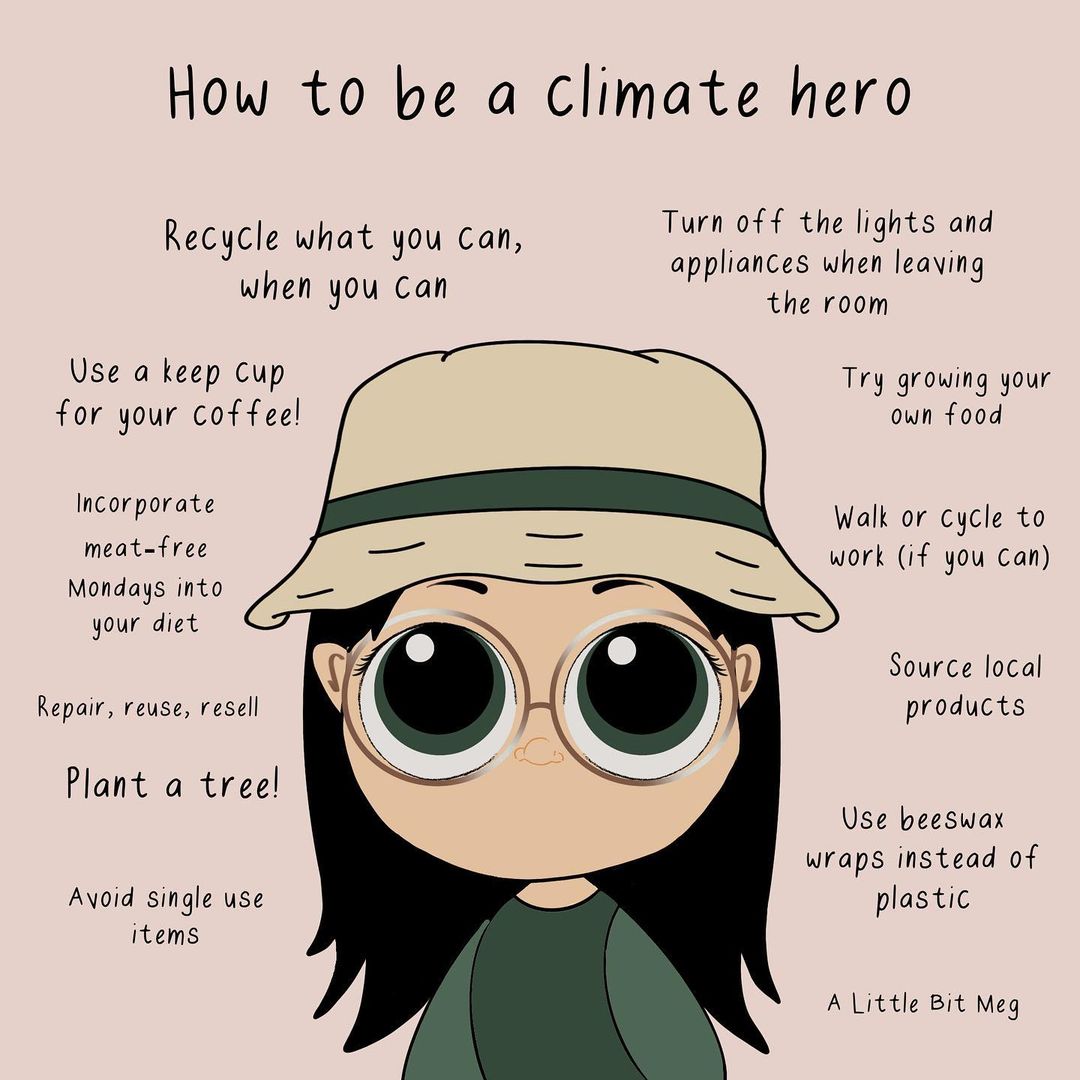 Anybody can be a climate hero. We believe that individual actions and collective efforts can go hand-in-hand to keep our planet alive. 🌍🌿 #ClimateJustice #ActOnClimate

🎨 Awesome #climatehero illustration by: <a href="/alittlebitmeg/">Dr Meg Edwards</a>