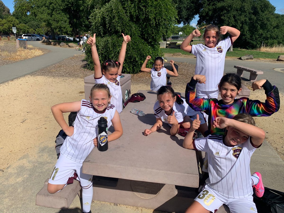 FusionSC's tweet photo. With only 7 players available this morning, 13G Gold put together a strong team performance and came away with a 4-0 win. Mia scored 4 goals while Carrie/Kaitlyn split halves in net to earn a shutout. Fantastic team effort all around. #fusionsoccer #livermoresoccer https://t.co/vXZdhUyByY