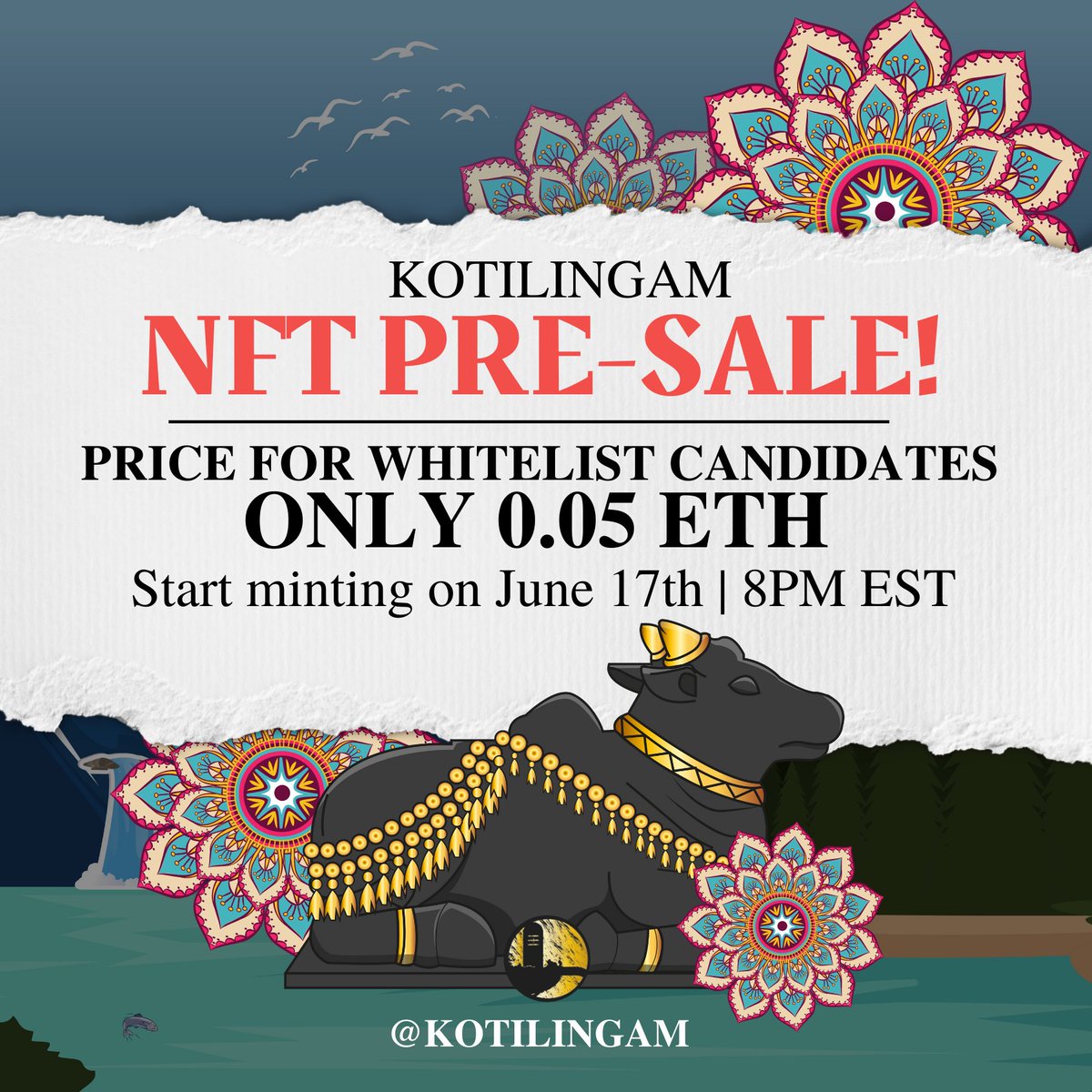 nftverse3's tweet photo. #NFTCommunity and #Metaverse

Win 100 #Giveaway and 50 #whitelist spots filling soon
 
1. Like the Tweet
2. Follow @Kotilingam_NFT 
3. Tag 3 friends
4. RT
5. Join Discord https://t.co/1Usg6nSIyo. Paste screenshot here.

 #NFTs #NFTWhitelist #nftcollector #kotilingamnft https://t.co/es95HXFM84