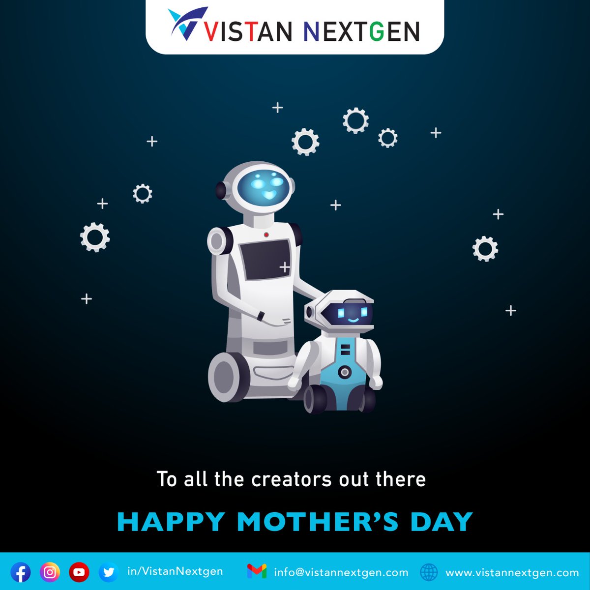 NextgenVistan's tweet photo. Happy Mother' Day

#mothersday #mom #maa #amma #motherslove #happymothersday #tekcompany #robotics #robomanufacturer https://t.co/WXET7YoC3a