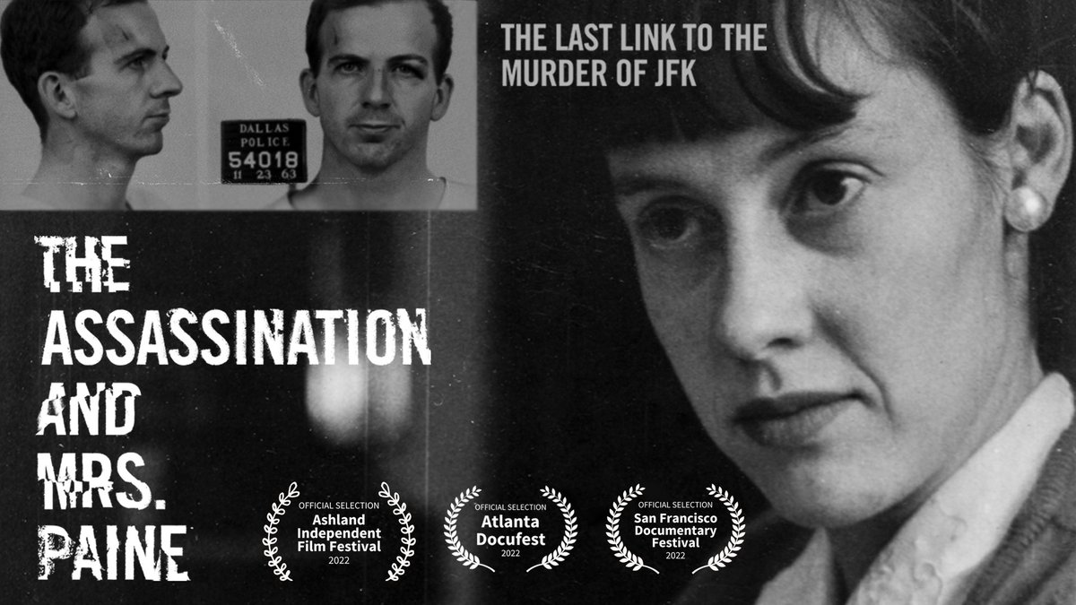 JFKPaine's tweet photo. Proud to announce that "The Assassination & Mrs. Paine" will have a local premiere in San Francisco, Tuesday June 7 at 6:30pm at the Roxie Theater as part of the SF Docfest! #SFDocfest https://t.co/W14TOJKZZu https://t.co/Q94Ibew1iT