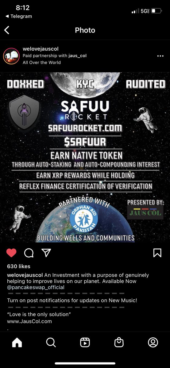 #safuurocket
Did someone say #Rebase 💎 How about getting #RebaseAPY of 300,859% and getting $XRP rewards too 💰💰
Less than ONE WEEK old! 🔥
Check out @SafuuRocket 🚀
💎 #DoxxedTeam too 😊

$safuur #rebasetoken #XRP #passiveincome #BSCGem

GREAT #commUNITY ❤
#Safuurarmy