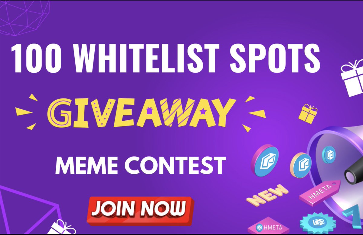 🎊Our MEME CONTEST IS OPEN!!
👉Post your meme on your Twitter feed and tag #HNIN #HMETA #memecontest 
8th - 22nd May
🎁 Prizes:
-1st:50USD + 1 WL spot
-2nd:35 USD+ WL spot
-3rd:25 USD+ WL spot
-4-10th: receive a WL SPOT
t.me/hamptontokenme…
t.me/HMETA6