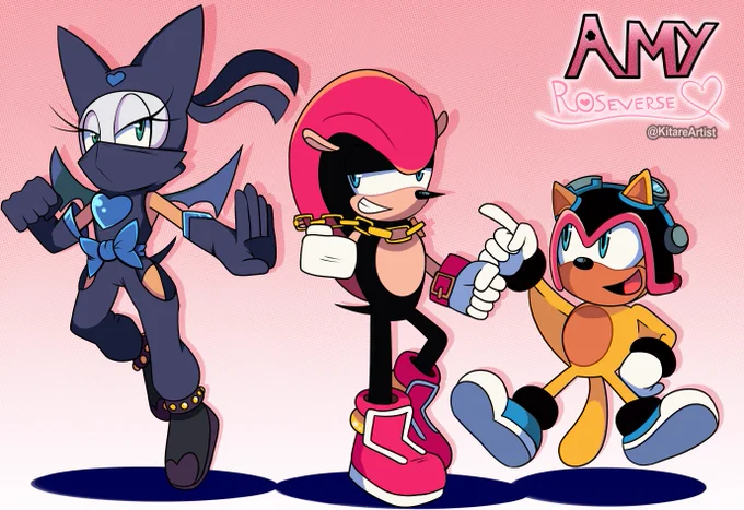 ✨ Roseverse Team Chaotix! ✨

#Sonic  #AmyRose  #roleswap #Roseverse #sonicau #Mighty #Ray #RougeTheBat #TeamChaotix 