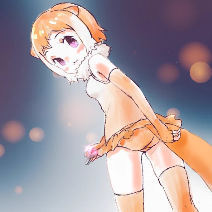 ふりかえる絵はときどき描いてますね! 