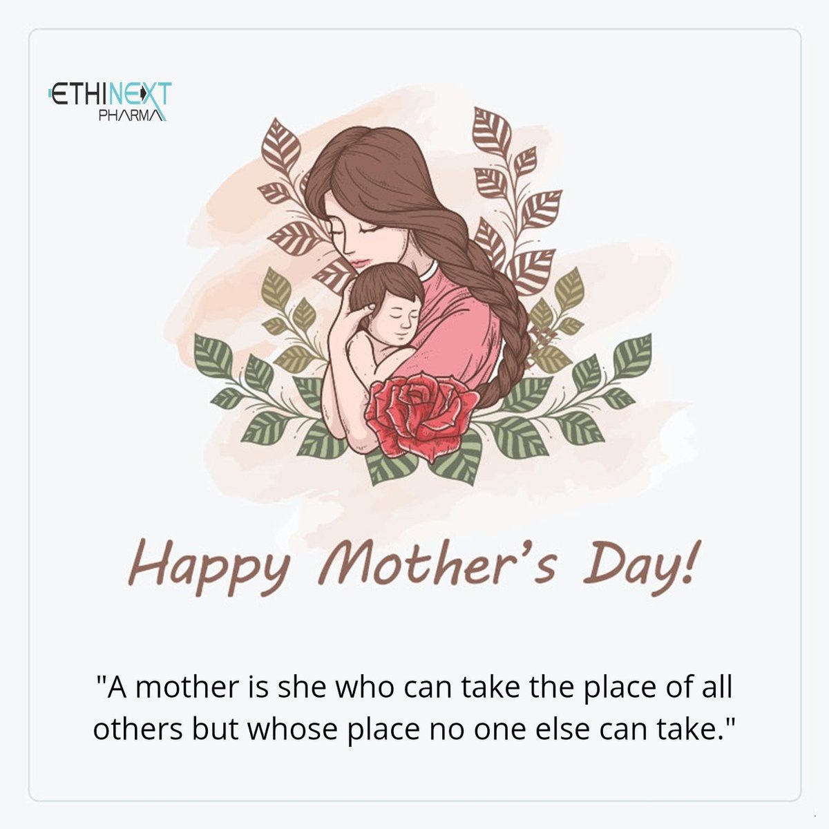 Ethinext's tweet photo. 🎀 Happy Mother's Day to all the incredible Mothers out there. Thank you for your selfless love 💕 and for everything you do.😇
#HappyMothersDay
#EthinextPharma
#mothersday #motherhood #mothersday2022
#Quotes #India #MotherLove https://t.co/uzfwQYMPvd