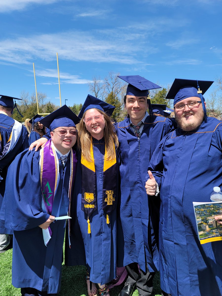 CRuffatti's tweet photo. Celebrating UNC GOAL graduates! Go 🐻 #inclusionmatters #inclusivehighereducation @thinkcollegeICI @PresFeinstein @UNC_Colorado https://t.co/4WtFsJ9ByR