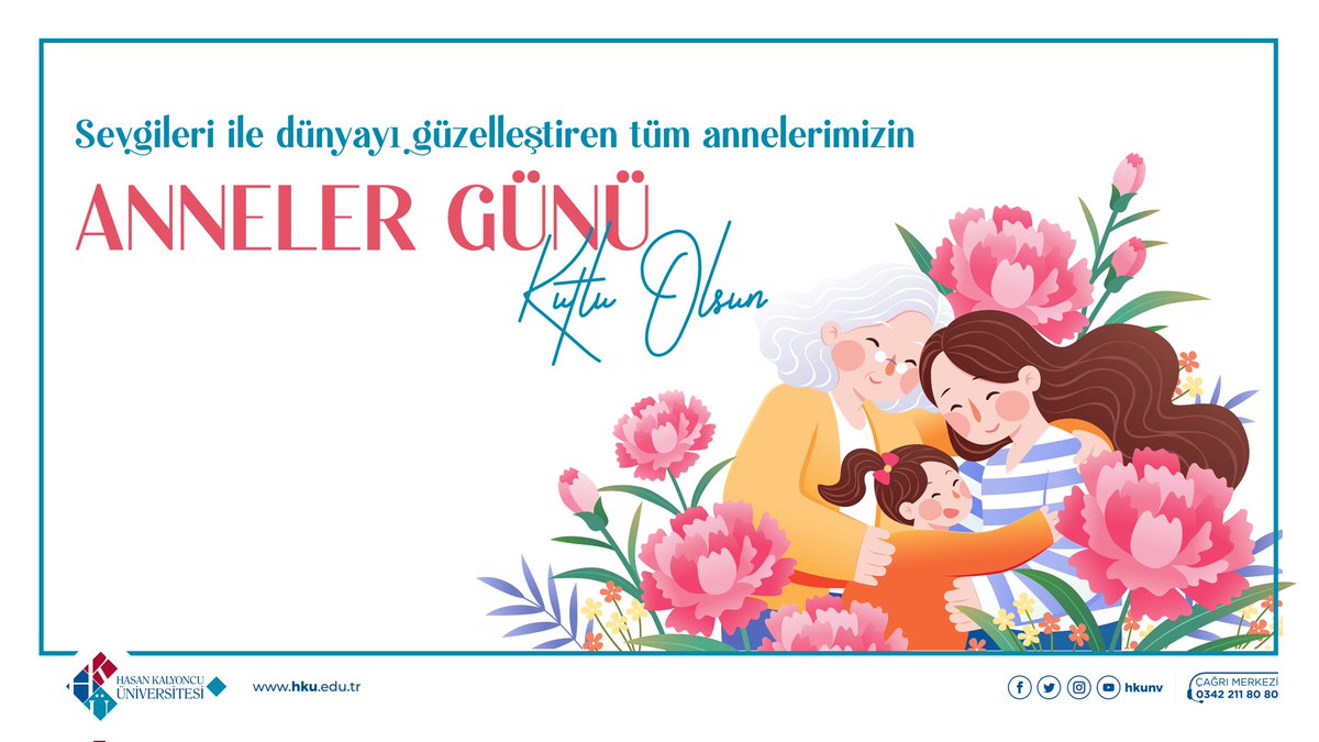 Hayatımızın her anında yanımızda olan annelerimiz; sevgi, sabır ve özverinin simgesidir. Haklarını hiçbir zaman ödeyemeyeceğimiz annelerimize sevgiyle sarılıyor, aramızdan ayrılmış olanlara Allah’tan rahmet diliyoruz.💐💐

#AnnelerGünüKutluOlsun
#hkunv