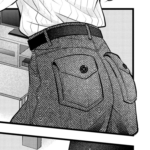 23話の島崎さんの服をトーン40で指定してたけど、みらえもんが良い素材を見つけてくれたのでそっちに変えました。暖かそうで良い🙏 
