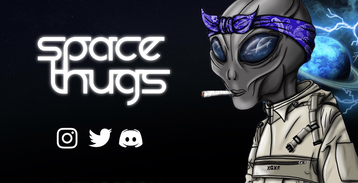 In celebration of the current minting of SpaceThugs, they are offering 2X NFT’s to SolHub followers.

✅Follow @Spacethugsnft / <a href="/koolk123456/">SolHub</a> 
📌Like/Comment &amp; Retweet 

We’re leaving this earth 👽 #ad