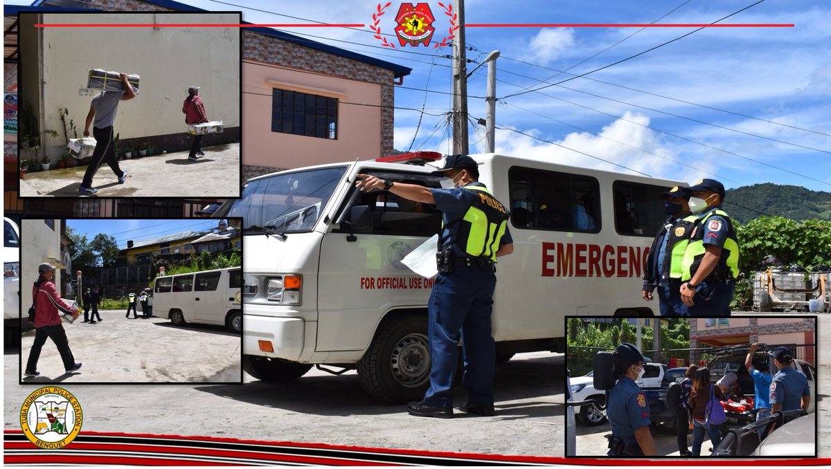 PNPTuba's tweet photo. Tuba police provided security for the transport of the official ballots to the different polling centers. 
#NLE2022
#tubamunicipalpolicestation 
#tubamps 
#TeamPNP
#PNPKakampiMo 
#WeServeAndProtect https://t.co/VtGIDXMtQf