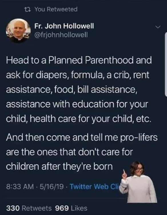 ianmrenwick's tweet photo. After a long hiatus, this feels like a good Tweet. There are other options. I work with Pro-Life organizations who provide this kind of assistance. #thereisalwaysadifferentchoice https://t.co/9OXTwKdBwX