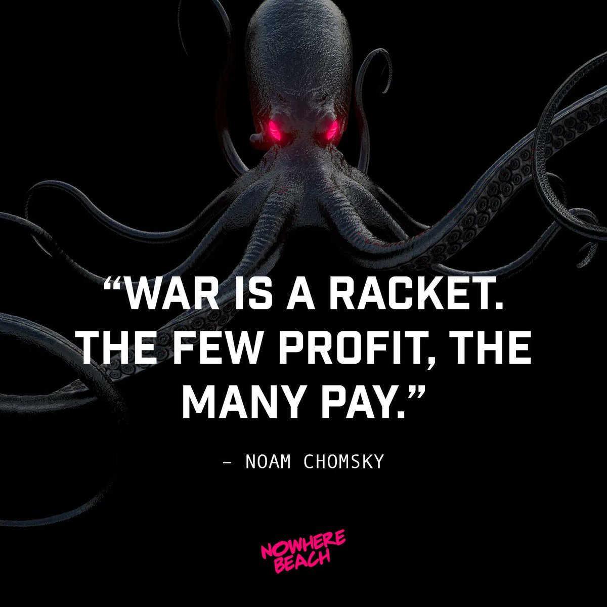 nowhere_beach's tweet photo. Maybe the many are sick of footing the bill ✊ 
#chomsky #war #politicalhiphop #revolutionradio https://t.co/kWnCrGrpAR