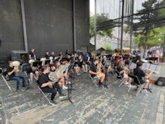 UtleyWolfBand's tweet photo. The Utley Band had a fun time making music and riding rides today at @SixFlagsOverTX https://t.co/M7io2UkXnR