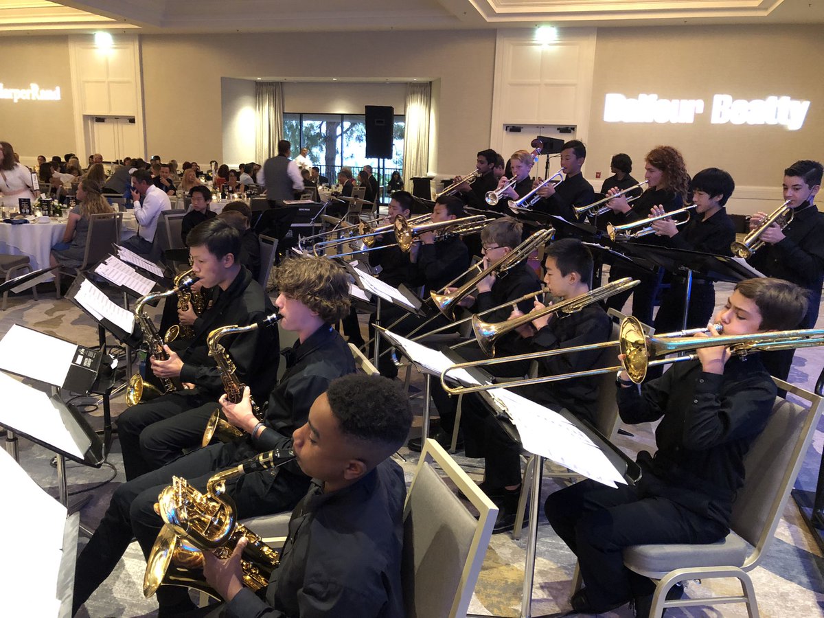Pictrumpet's tweet photo. Our jazz band performed at a wonderful event tonight honoring our own at the Sheraton Harbor Island. @PowayUnified @MesaVerdeMS https://t.co/3QVNm8Unlo