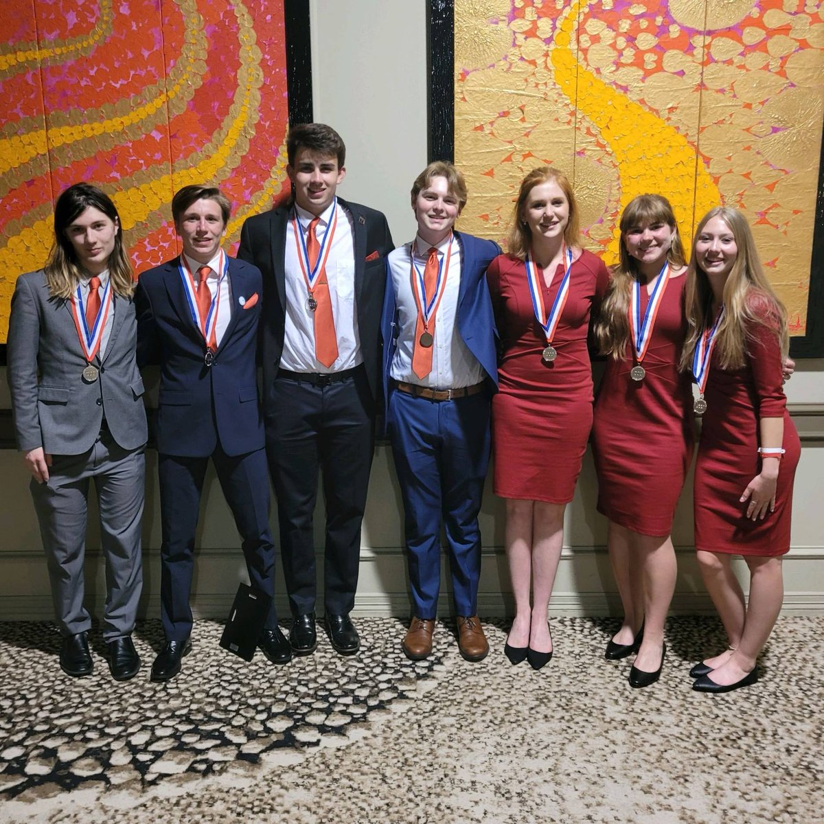 WMBPA's tweet photo. Congratulations to our Parliamentary Procedures Team!! They were Finalists (in the top 10) at Nationals!! Way to go Logan, Jonah, Justin, Eric, Claire, Lyndsey, and Ava!
#mnbpa #bpanlc #bpaallday https://t.co/lIHOzXpN8E