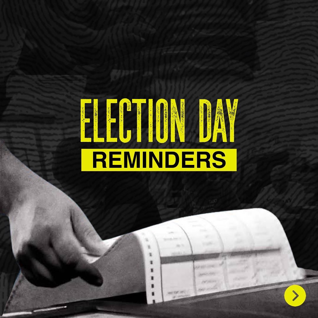 RT @jimandsaab: Election Day reminders: A thread https://t.co/YurO6koFNv