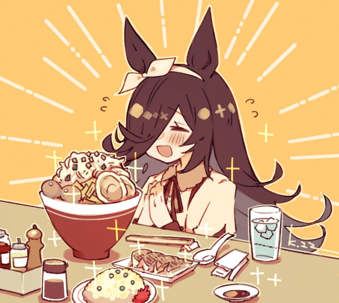 いろんなお洋服のライスちゃん🍚 