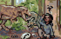 egg_giant's tweet photo. Time Travel but fixed #pixelart #artistsontwitter  #dinosaur #trex https://t.co/2hdIqICBpc