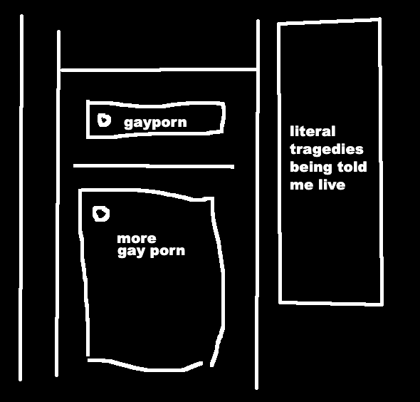 honeyginsen's tweet photo. trying to explain to a friend my twitter experience https://t.co/HCpvooZS2n