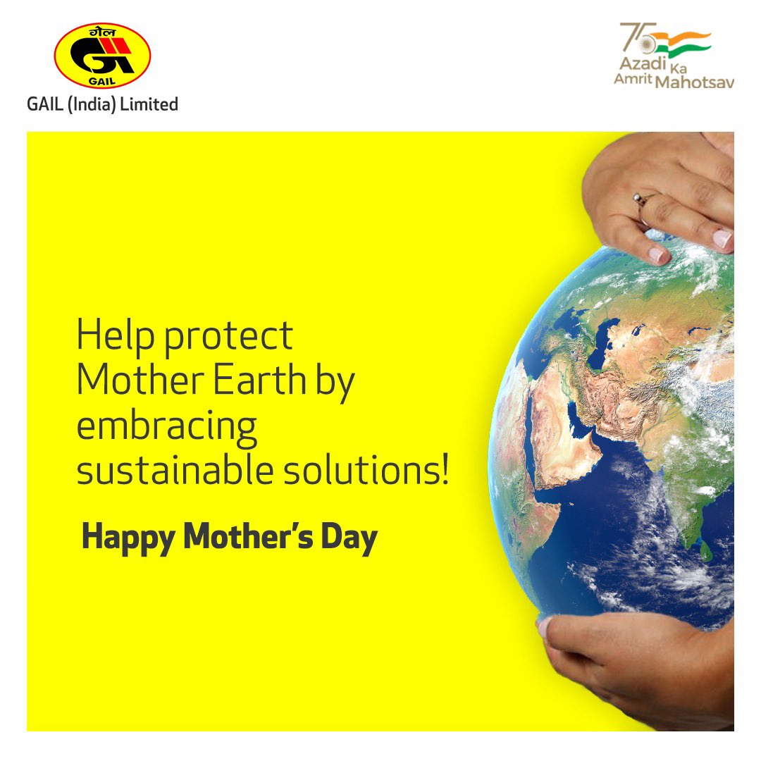 gailindia's tweet photo. Be a responsible child of Mother Earth, and use sustainable forms of energy!

#HappyMothersDay 

#AzadiKaAmritMahotsav #MothersDay2022 #SustainableFuture 

@HardeepSPuri @Rameswar_Teli @PetroleumMin https://t.co/zThqDLYnRP
