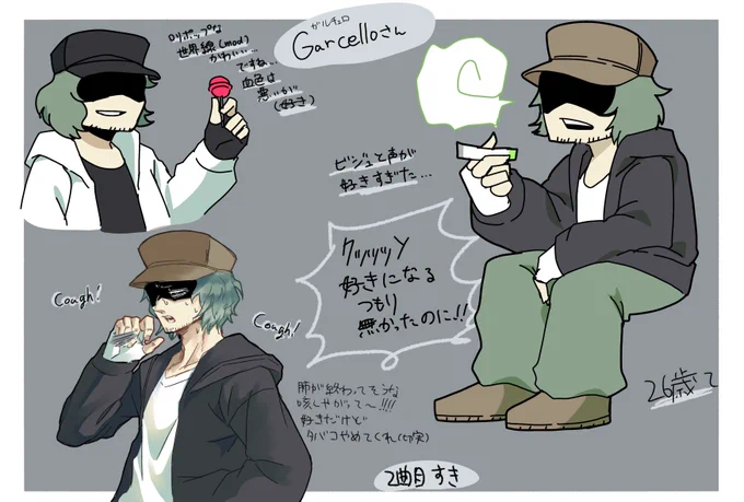 fnfにどストライク男おったので描いてしまった(頭身絵混じってる) 