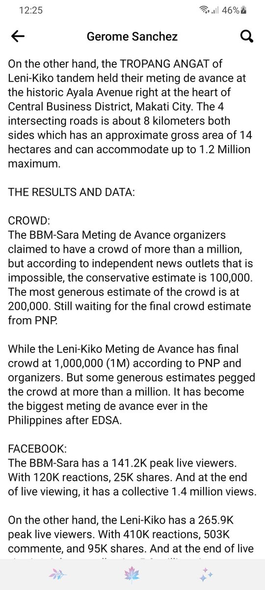 MiracelJuanta's tweet photo. A tale of 2 meeting de avances #MakatiIsPink #LeniKikoMitingDeAvance https://t.co/XEJisRFPOG