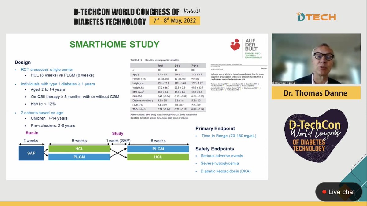 DTechCon's tweet photo. Dr. Thomas Danne Talked at DtechCon2022 about Hybrid Closed Loop in Children with Diabetes
Chaired by: Dr. Jothydev Kesavadev & Dr. Saurabh Mishra @TomDanne @jothydev @saurabhmishra @Rssdi_official
Attend Live: https://t.co/JCIjHVyr83
#Dtech #DtechCon2022 #diabetestechnology https://t.co/30Or658bWv