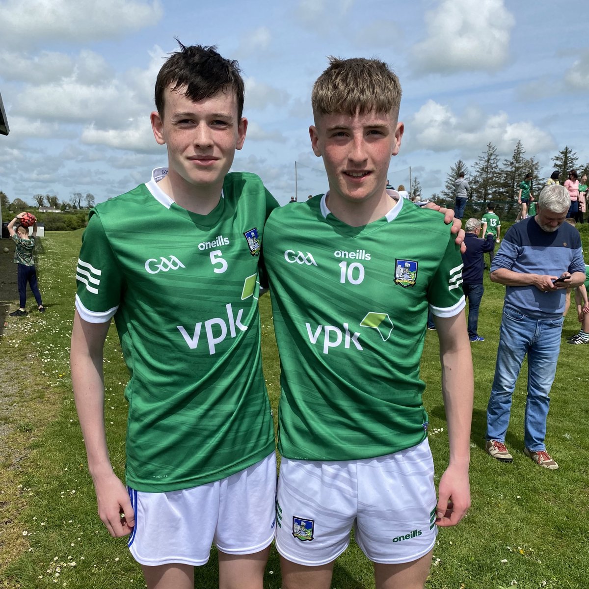 CroomGAA's tweet photo. Well done to Ben Ryan and Michael Naughton who played with Limerick u15 footballers at the weekend and had a great win over Galway West! #cromabu #limerickclg https://t.co/hnStazkiZN