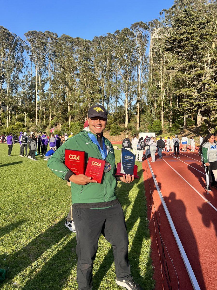 MayAaron23's tweet photo. CCAA Conference Champs! Our University’s track program hasn’t had a title won since 1998. Truly a wonderful team. The hard work pays off. 🥇🥈🥉🏆
@cppbroncos @CPPxctf https://t.co/CuSDR3m4Qp