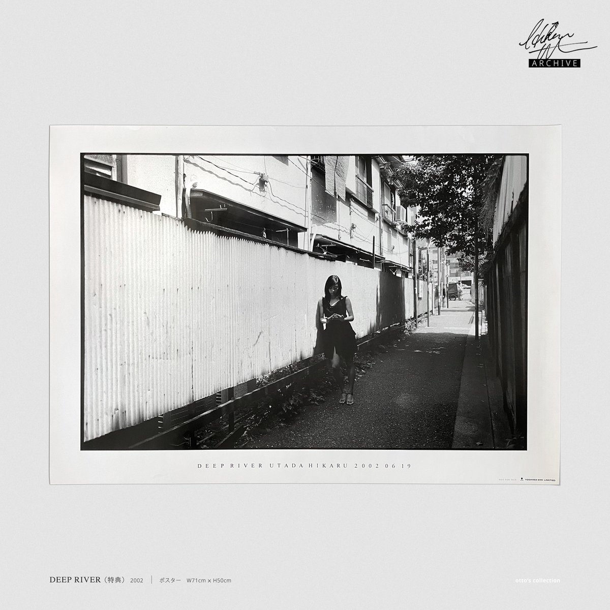 ottoman0423's tweet photo. First press edition B2 poster of #HikaruUtada's 3rd album "#DeepRiver" as a gift. https://t.co/vLW01Rh1U0