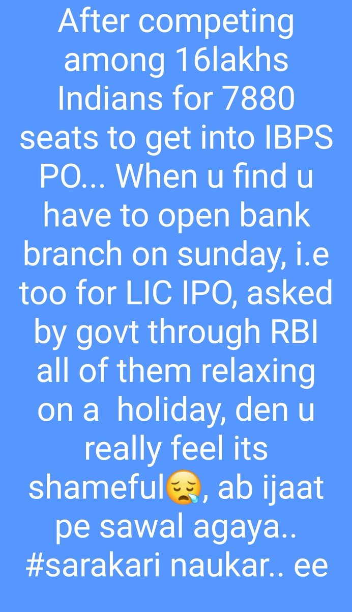 increadiblegle's tweet photo. @sanjaybpi #LICIPO sab bankers k zehen me he ab 👇 https://t.co/cGtnJG4mJp