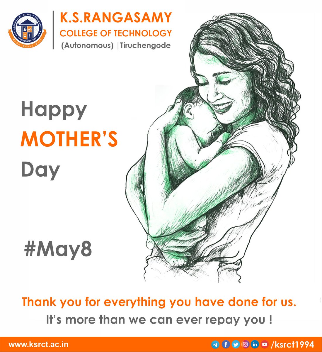 A mother may be educated or uneducated but she is the “best guide” and “last hope” in our little world..
 Happy Mother’s Day  #MothersDay