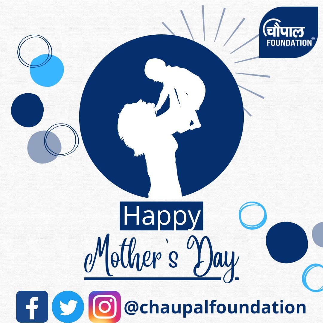 chaupalfound's tweet photo. Chaupal Foundation would like to wish you a very happy Mother's Day.
#chaupalfounfation #darshvats #sanjeevkumar #8may #arayofsolution https://t.co/GeUwA4YNR4