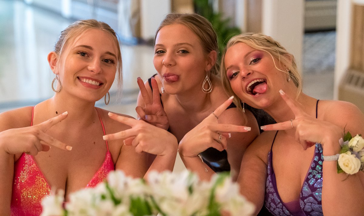 A lovely shot of <a href="/ChloeBlack3104/">chloe rose 🫶🏼</a> <a href="/LindseyGott/">lindsey</a> and <a href="/ChappellMckenna/">mckenna 🦋</a> at Prom. #Prom2022