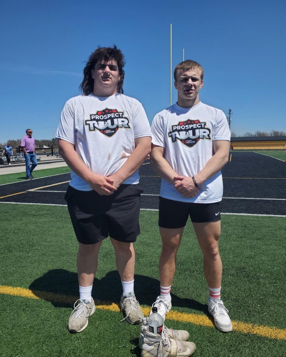 Proud of how these two dawgs competed today at the <a href="/PrepRedzoneIA/">Prep Redzone Iowa</a> Prospect Tour at SEP! They represented <a href="/fortmadisonFB/">FMHS Football</a> very well! Roll Hounds!