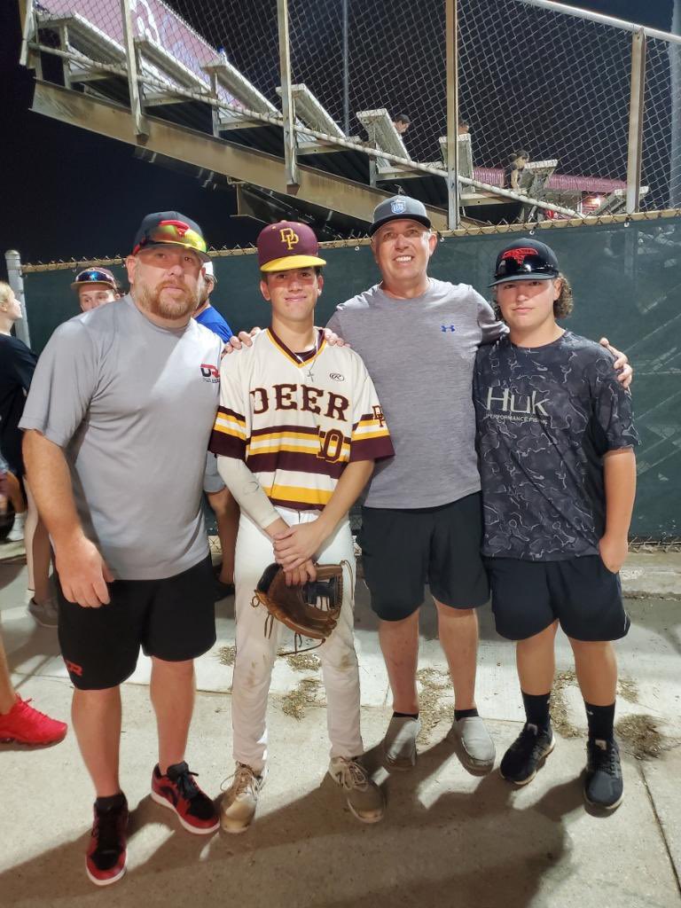 TheBigRdMachine's tweet photo. All these guys dubbed it up this weekend and moved on to the next round of the playoffs!!! Some clutch ABs from several of them today as well as some key innings on the mound, couldn’t be prouder of my guys. #uncommitted #signem #dudealert https://t.co/gh5GECD5jp