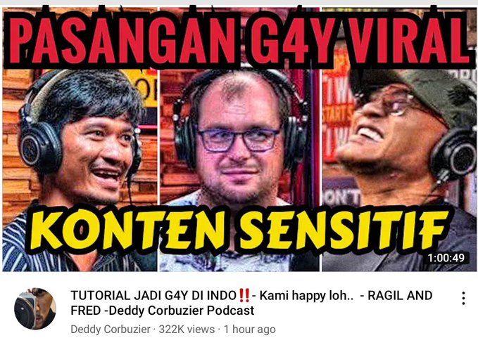 Sudah berani terang terangan MEMPROMOSIKAN LGBT Follower Ali 15 ribuan bisa gak ya buat CHANNEL AKUN YOUTUBE Ini manusia lenyap ???