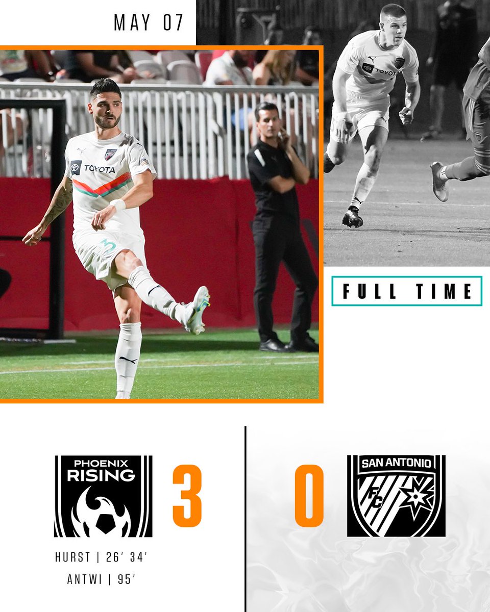 SanAntonioFC's tweet photo. FULL TIME
We continue our Open Cup run Wednesday in Houston.
#Defend210 | #PHXvsSA https://t.co/HPGTSLPoit