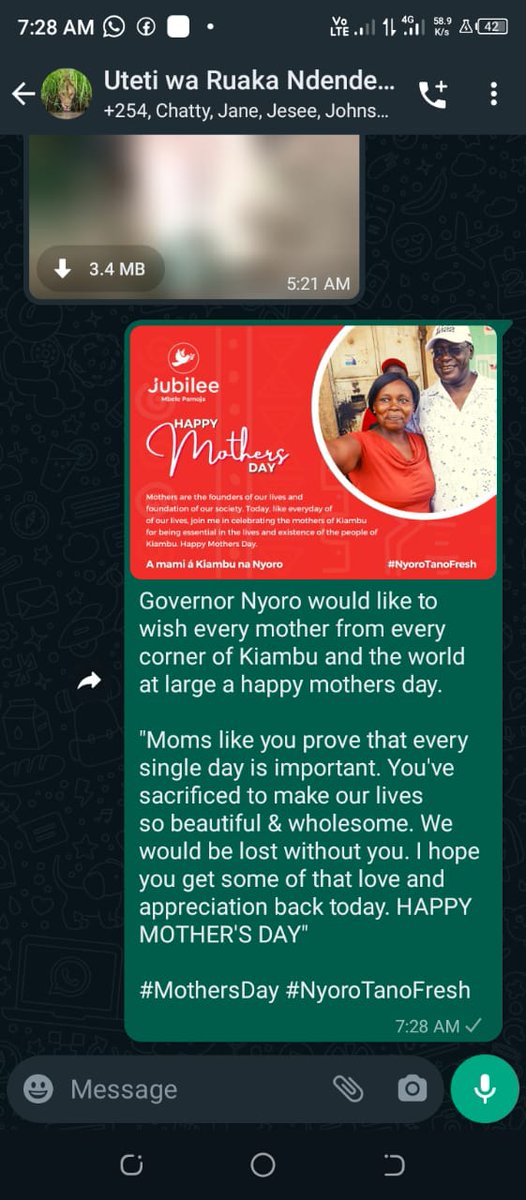 Marvich_Njoroge's tweet photo. To the world, they are mothers but to their families, they are the world. The power and beauty of mother's love is-@hon_nyoro 
#BeyondWords 
#MothersDay #nyorotanofresh https://t.co/JFBCsr71Hk