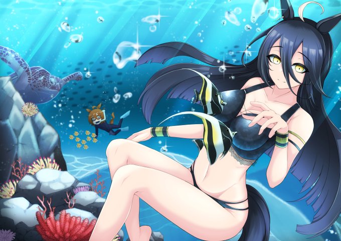 🐢🐠☕  🧪
#ウマ娘 #マンハッタンカフェ 