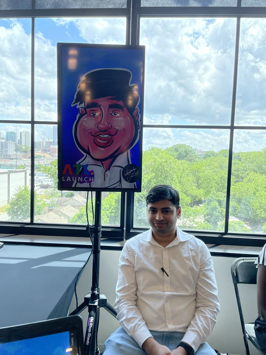 LashCanDraw's tweet photo. Thank you @MicrosoftATL for having me at your #MicrosoftATL Launch drawing live digital caricatures! Book Lash to draw digitally at your next event! Email LashWCW@aol.com https://t.co/Msw4OpyVoy