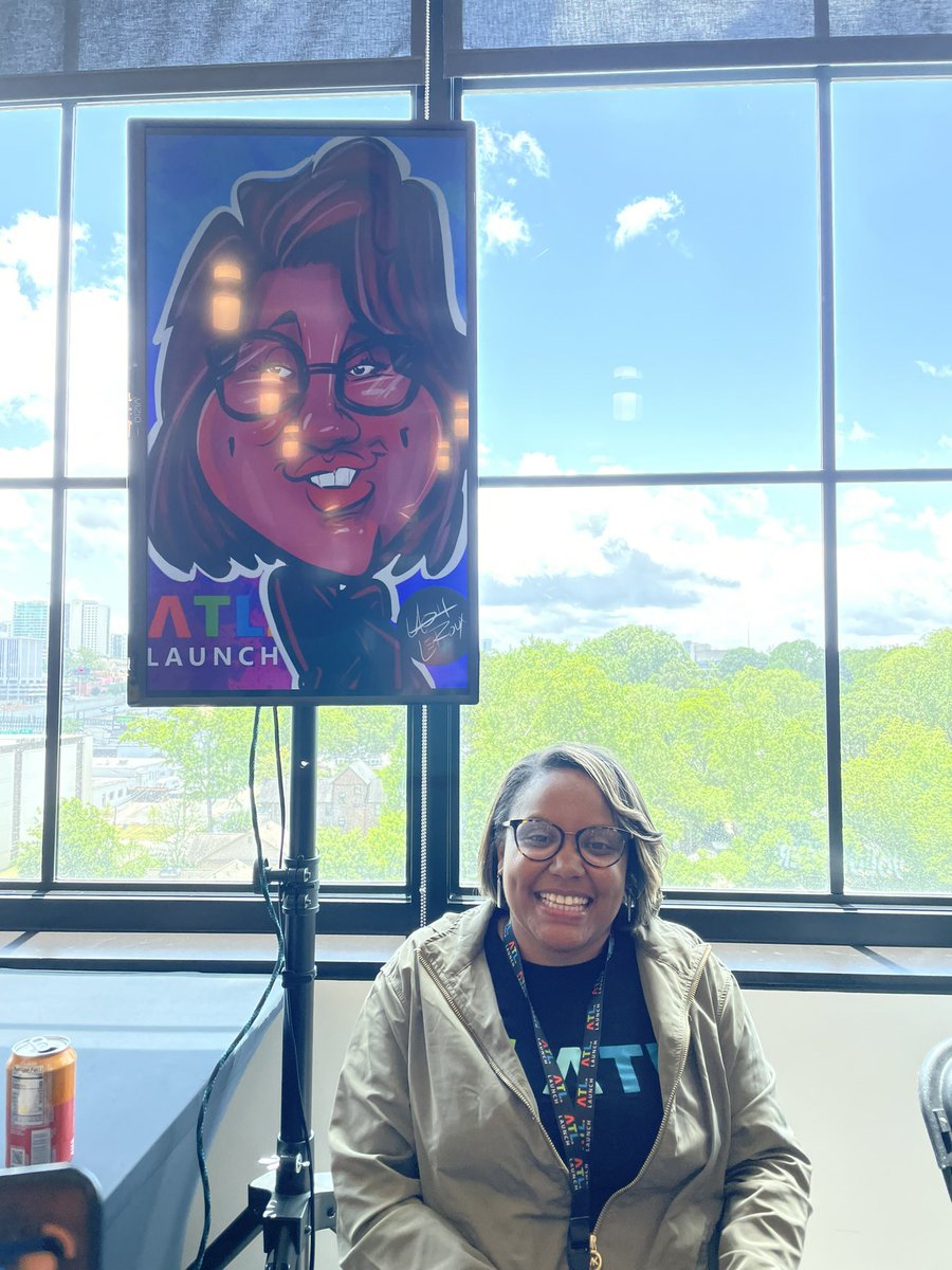 LashCanDraw's tweet photo. Thank you @MicrosoftATL for having me at your #MicrosoftATL Launch drawing live digital caricatures! Book Lash to draw digitally at your next event! Email LashWCW@aol.com https://t.co/Msw4OpyVoy