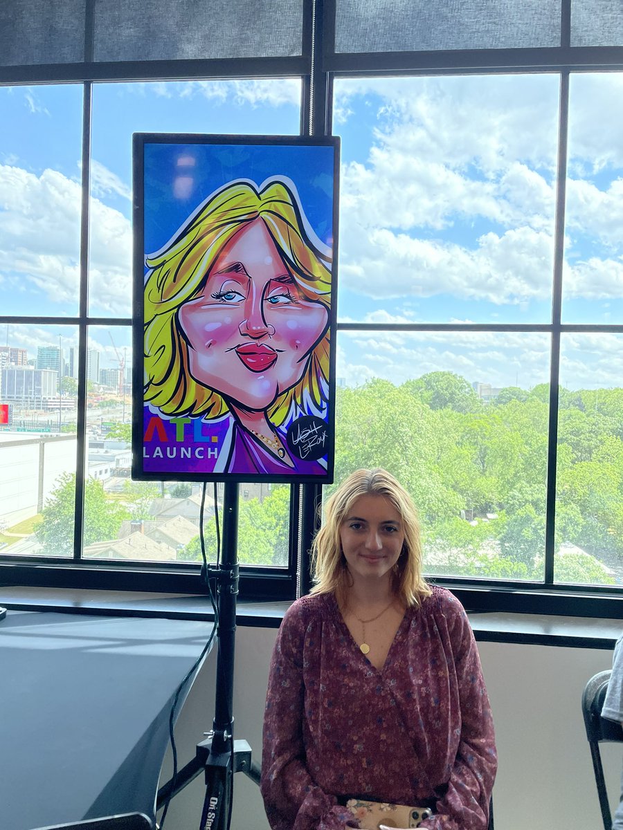 LashCanDraw's tweet photo. Thank you @MicrosoftATL for having me at your #MicrosoftATL Launch drawing live digital caricatures! Book Lash to draw digitally at your next event! Email LashWCW@aol.com https://t.co/a0fy3NHA9V