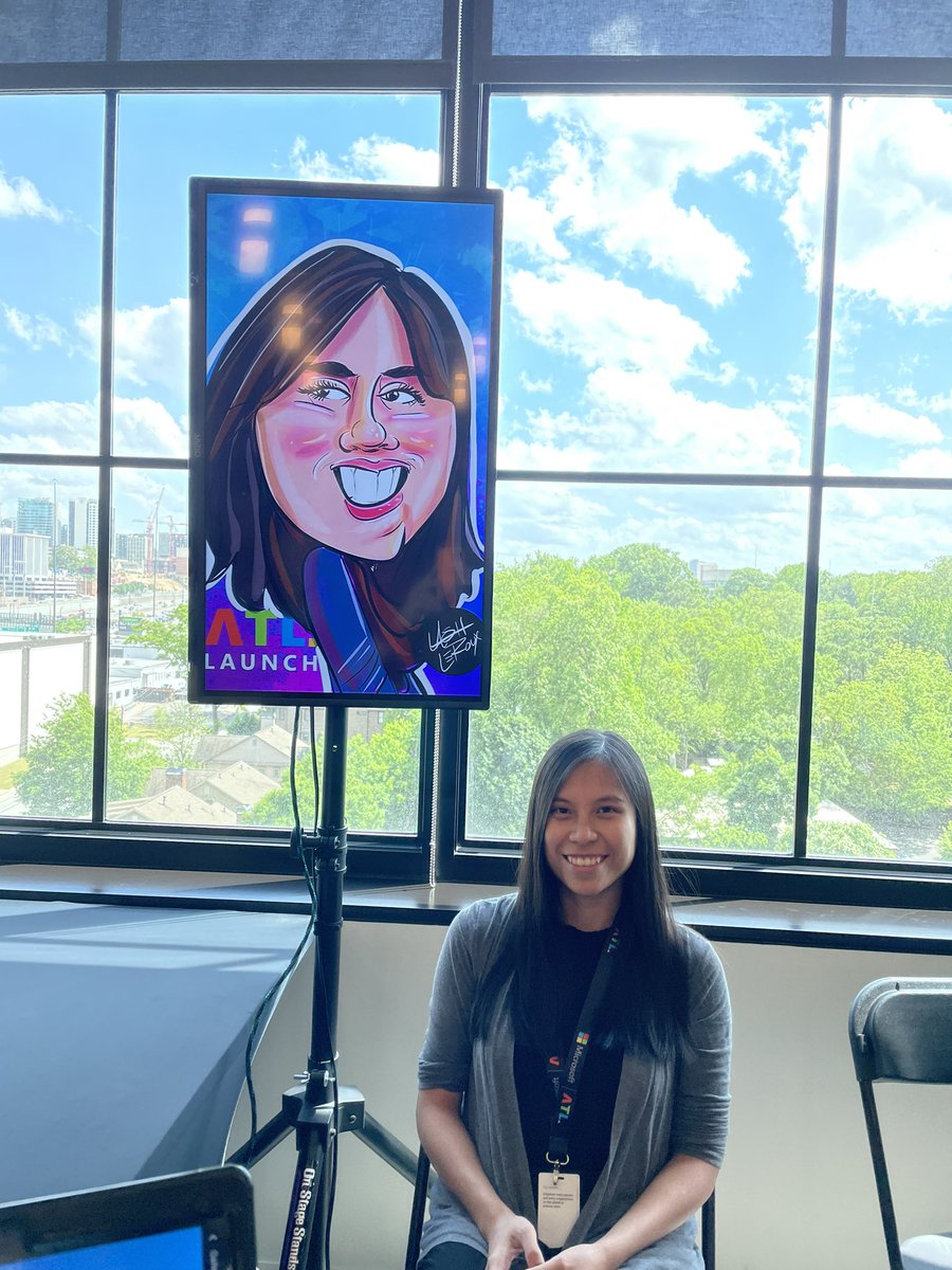 LashCanDraw's tweet photo. Thank you @MicrosoftATL for having me at your #MicrosoftATL Launch drawing live digital caricatures! Book Lash to draw digitally at your next event! Email LashWCW@aol.com https://t.co/a0fy3NHA9V